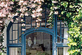 Jugendstilfenster im Gartenhaus
