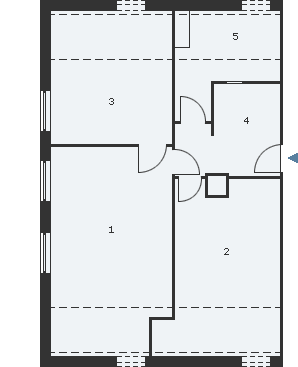 Grundriss Wohnung Oben/Westen